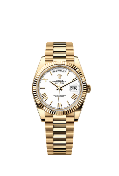 Role_x Gold Day-Date Quartz Watch