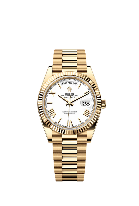 Role_x Gold Day-Date Quartz Watch