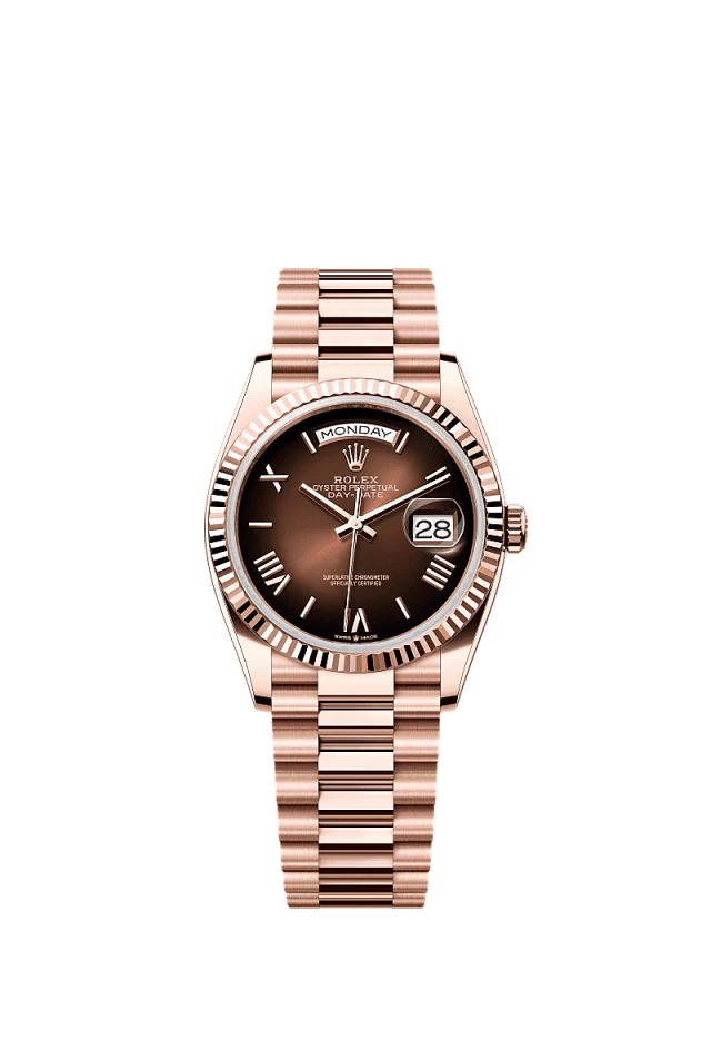 Role_x Rose Gold Brown Dial Watch Regular price