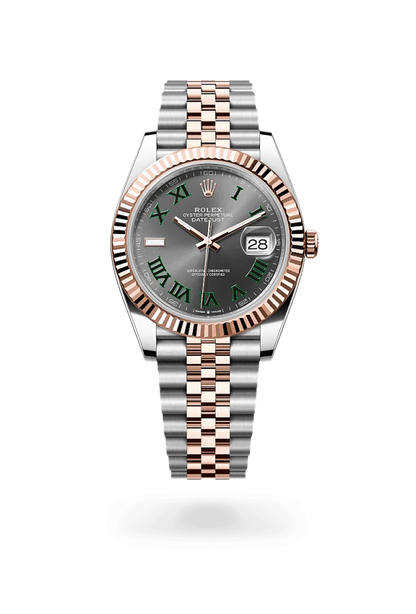 Role_x Datejust Two-Tone Rose Gold Roman Dial Watch