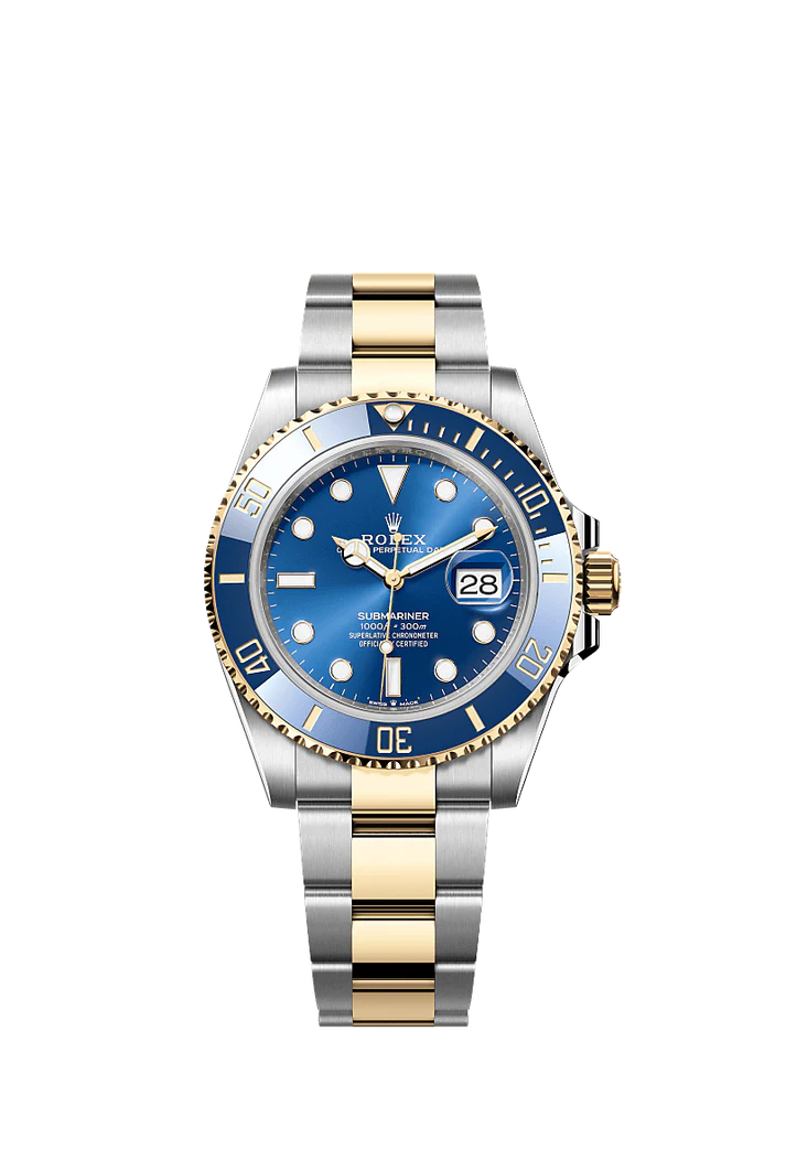 Role_x Submariner Blue Dial Two-Tone Gold & Silver Watch