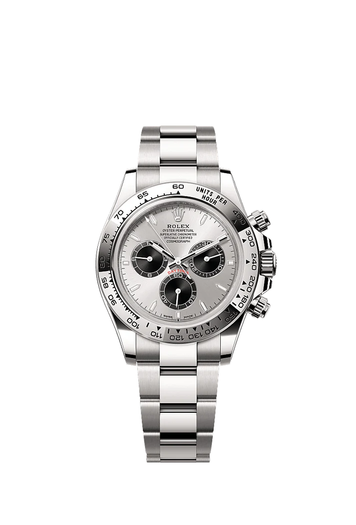 Role_x Daytona Silver Dial Stainless Steel Chronograph Watch