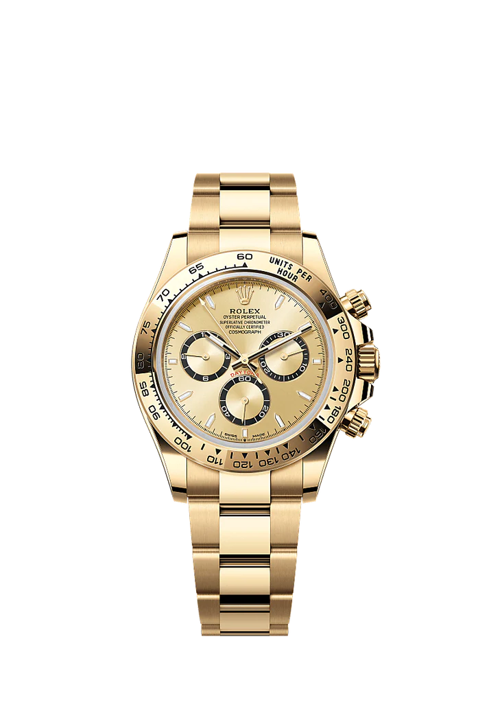Role_x Daytona Champagne Gold Chronograph Watch