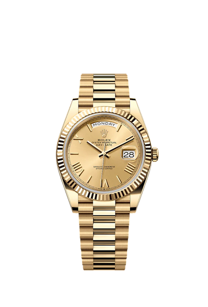 Role_x Gold Dial Watch