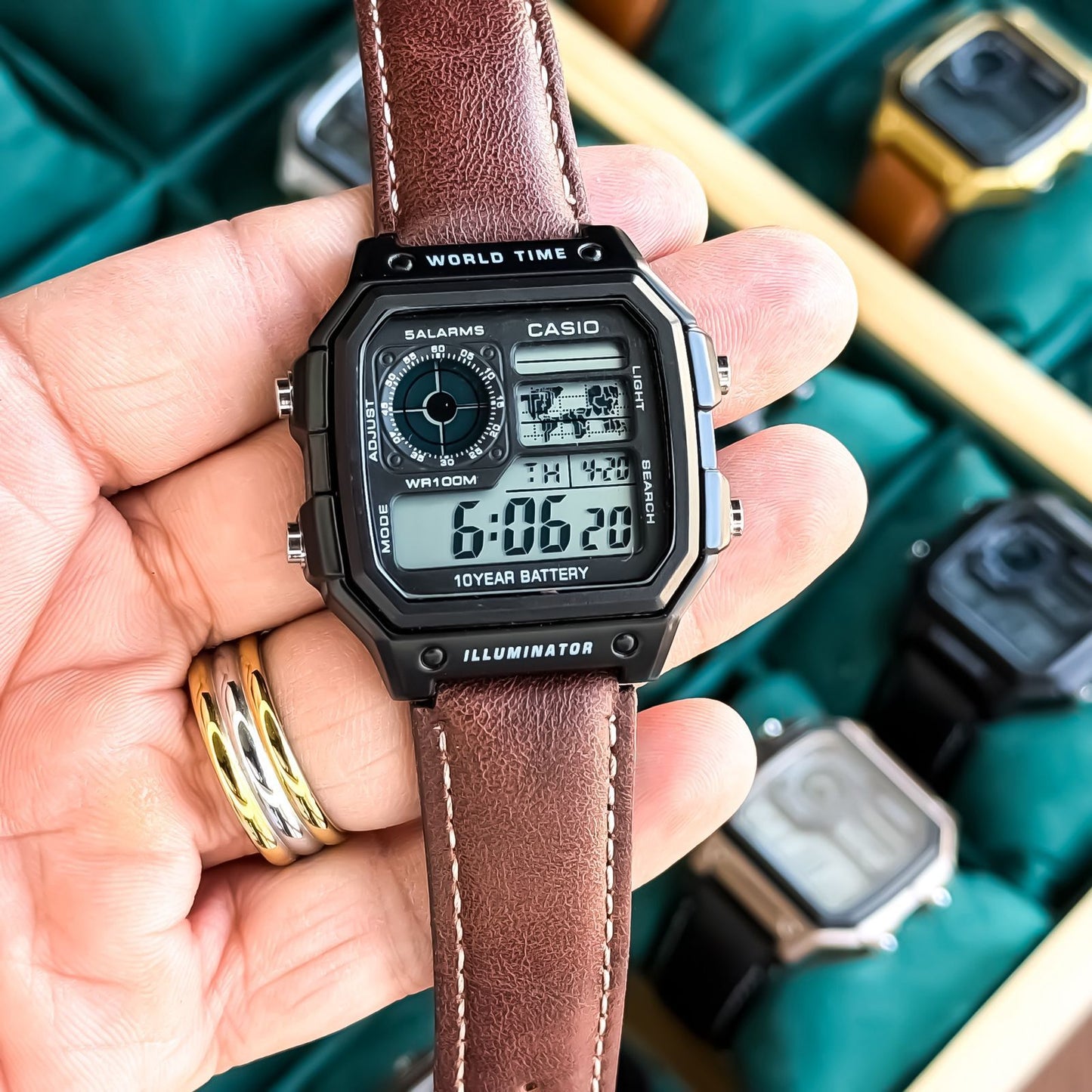 CASI_O 1200 LEATHER BELT ( Black Brown)