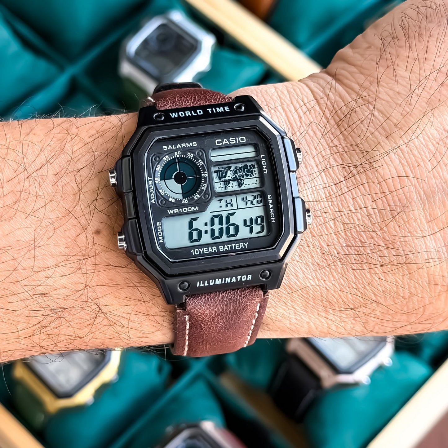 CASI_O 1200 LEATHER BELT ( Black Brown)