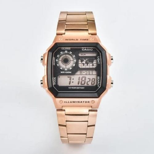 CASIO ILLUMINATOR Rose gold metal